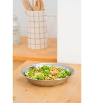 Metal 21 Cm Salata Kısır Meyve Sunum Tabağı