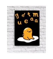 Gudetama Kuromi Kapı Süsü Uyarı Konsept Dekor Tablo (19x28 cm)