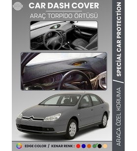 CITROEN C5 (2004-2008) Torpido Örtüsü Ön Göğüs Torpido Koruma Tam Uyum Çatlamayı Önler Kolay Montaj