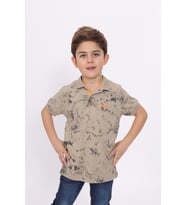 Toontoy Erkek Çocuk Desenli Tişört (Yeşil)
