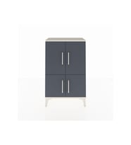 Arges Komodin 2 Raflı 4 Kapaklı 60x30x96 Aytaşı-Antrasit