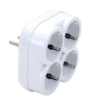 De-Pa 10004 Topraklı 16 Amper 250 Volt Beyaz 4'Lü Çok Amaçlı Golyat Priz
