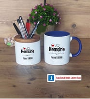 Hemşire Kalemlik, Kupa Bardak T Kişiye Özel Hediye (Model 6)