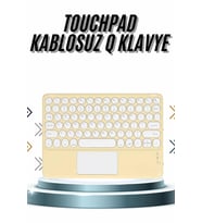 Northcity Slim Bluetooth Klavye Touchpad - Android iOS Uyumlu Kablosuz Q Klavye