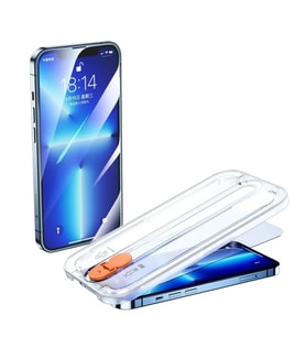 Joyroom İphone 13 Pro Max Şeffaf Kurulum Aparatlı Cam Ekran Koruyucu