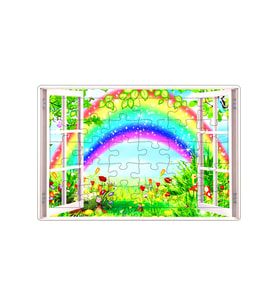 AHŞAP PUZZLE PENCERE MANZARA