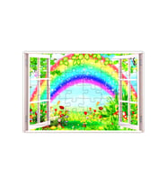 AHŞAP PUZZLE PENCERE MANZARA