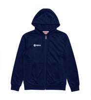 Kapüşonlu Tam Fermuarlı Sweatshirt LIBERTER LACİVERT