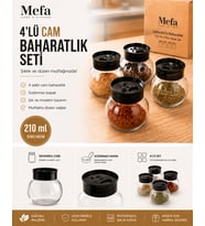 210 Ml 4`Lü Baharatlık