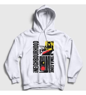 Presmono Unisex Beyaz The Neighbourhood Kapüşonlu Sweatshirt 176510tt