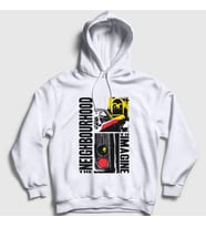 Presmono Unisex Beyaz The Neighbourhood Kapüşonlu Sweatshirt 176510tt