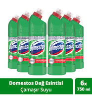 Domestos Yoğun Kıvamlı Çamaşır Suyu Maksimum Hijyen Dağ Esintisi 750 mlx6