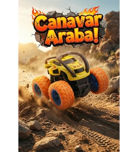 360 Derece Takla Atan Sürtmeli Canavar Kamyon - Darbeye Dayanıklı Monster Truck Oyuncak Araba Sarı