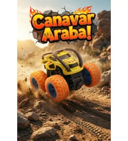 360 Derece Takla Atan Sürtmeli Canavar Kamyon - Darbeye Dayanıklı Monster Truck Oyuncak Araba Sarı