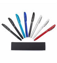 Kişiye Özel Baskılı Kağıt Kutulu Metal Roller İmza Kalemi (Kırmızı)