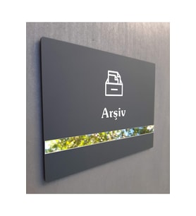 Soft Seri (ARŞİV) Ofis Kapı Isimliği Yönlendirme Tabelası
