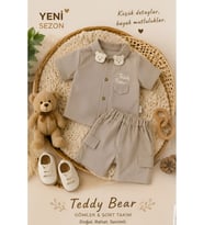 Teddy Bear Gömlek & Şort Takım