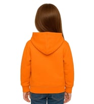 Unisex Baskılı Çocuk Swaetshirt Kapüşonlu 3 İplik Şardonlu Kuromi baskılı (Turuncu)