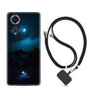 Huawei Nova Y70 Y90 Nova 9 SE  Kılıf Boyun Askılı Silikon Gece 1633