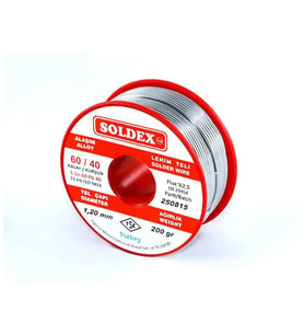 60-40 Lehim Teli 200 Gr 1,6 mm - Sn:60 / Pb:40