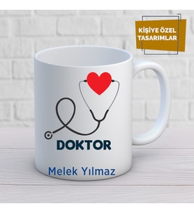 doktor özel tasarım kupa bardak