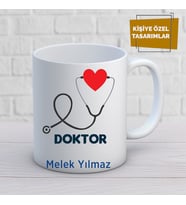 doktor özel tasarım kupa bardak