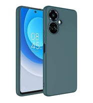 Coverzone Tecno Spark 9 Pro ?le Uyumlu K?l?f Z-Mara Lansman Vieri Tam Koruma Arka Kapak Kamera Koruma �?k?nt?l? P�r�zs�z Y�zey Koyu Ye?il
