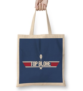Top Gun Top Bloke Rugby Ball Logo Bez Çanta Uzun Saplı
