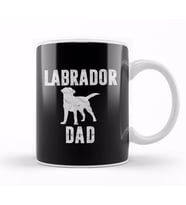 Retro Labrador Dad Gift Dog Daddy Golden Black Lab Father 01 Kupa Bardak Porselen