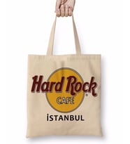 Hard Rock Cafe İstanbul Bez Çanta Uzun Saplı