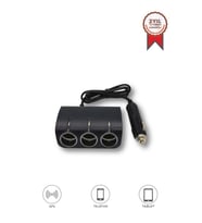 Üçlü LED Soketli Araç Şarj Cihazı 120W - TORIMA G24 Siyah