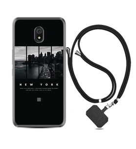 Xiaomi Redmi 8A 8 Pro 9C 9T 10C 11T Pro Kılıf Boyun Askılı Silikon New York 1612