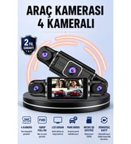 170 Derece Geniş Açılı 4 Kameralı Akıllı Araç Kamerası