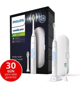 Philips Sonicare Protective Clean 5100 Şarjlı Diş Fırçası, Seyahat Kabı,Yedek Başlık-Beyaz HX6859/2