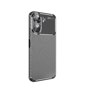 Coverzone Xiaomi Redmi 13C ve Poco C65 ?le Uyumlu Silikon K?l?f - TPU Negro Ultra Slim Fit Karbon Delux K?l?f Siyah
