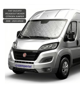 Motokaravan  Ön ve Yan Camlar için Isı Yalıtım Güneşlik  Fiat Ducato  Peugeot Boxer Citroen Jumper
