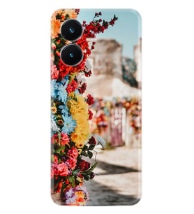 Vivo Y22S Kılıf Silikon Desen Özel Seri Gerçek Çiçekler 1743
