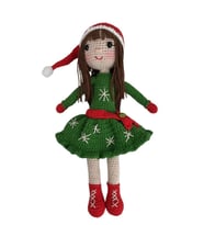 Kar Taneli Kış Rüyası Bebek Amigurumi Organik Oyuncak