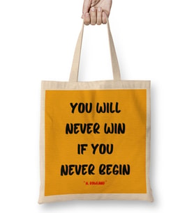 Motivational Quotes Sayings Words Gifts - Entrepreneurs İnspiration Success Work Typography Gifts Bez Çanta Uzun Saplı