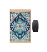 Bursa İpek Yeşil Dekoratif Küçük Halı Mousepad
