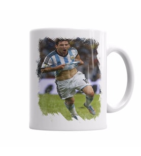 Messi Argentino Kupa Bardak Porselen