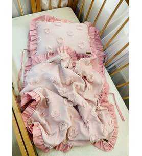 ALT AÇMA SETİ FIRFIRLI ÜÇ PARÇA [PEMBE]