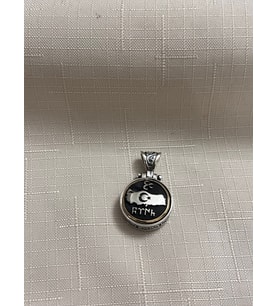 TÜRKİYE SİYASİ HARİTA TEMALI ORTASI DÖNEN 925 AYAR GÜMÜŞ KOLYE UCU