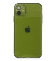 Durukar® iPhone 12 Kılıf Fly Lens Silikon - Yeşil