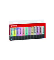 Penmark Fosforlu Kalem 12 Li Renk 6 Pastel + 6 Simli Hs 505 12Ps