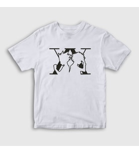 Presmono Unisex Çocuk Beyaz Killua And Gon Anime Hunter X Hunter T-Shirt 238351tt (Beyaz)