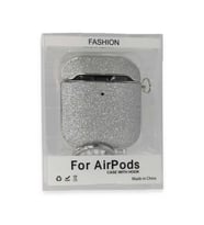 Airpods 2 (2.nesil) Spell Simli Kılıf - Gümüş