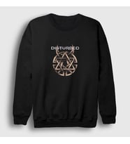 Presmono Unisex Siyah Believe Disturbed Sweatshirt 60929tt