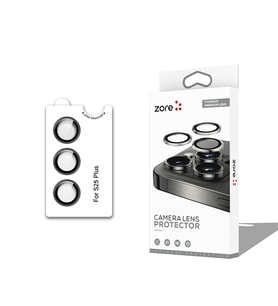 Galaxy S25 Plus Zore CL-12 Premium Safir Parmak İzi Bırakmayan Anti-Reflective Kamera Lens Koruyucu (Siyah)