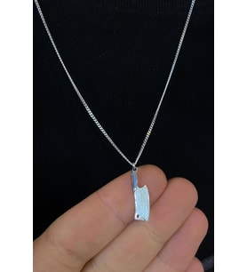 Gümüş 60 cm ince gurmet zincirli Satır model kolye
